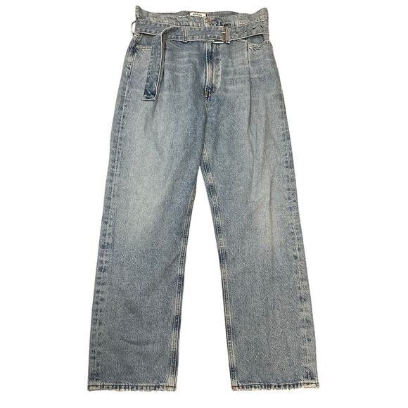 Agolde Reworked Belted 90's Straight Jeans Size 28 - Picture 1 of 7